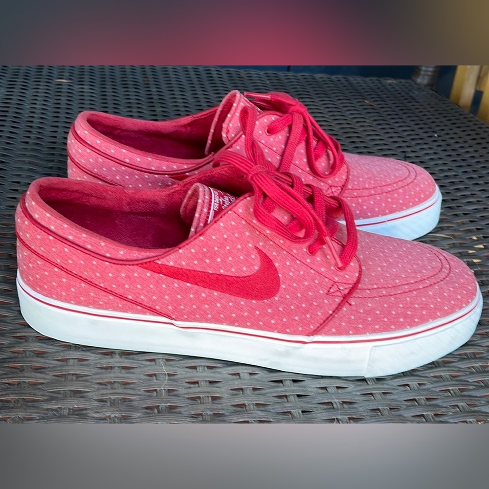 NIKE SB Red Polka Dot Stefan Janoski 11 mens 45 EUR Skateboarding Shoe - Picture 5 of 14